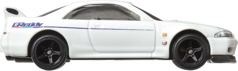 Mattel hot wheels premium car culture: modern classics - nissan skyline gt-r bcnr33, white 4/5, , medium image number null