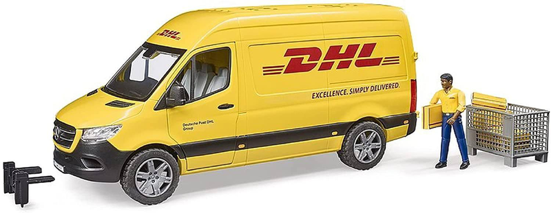 Bruder mercedes sprinter dhl with driver, , medium-null