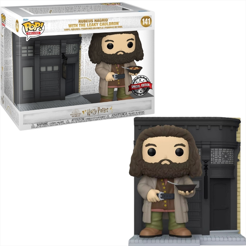 Funko pop! Deluxe: harry potter - rubeus hagrid with the leaky cauldron special edition #141 vinyl f-null