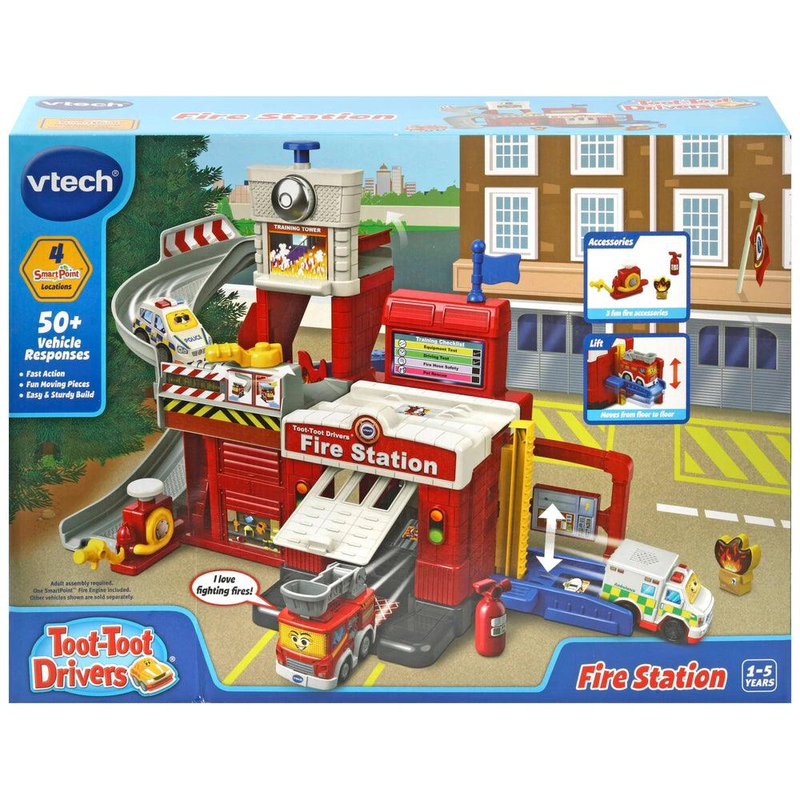 Vtech toot-toot drivers fire station playset, , medium image number null