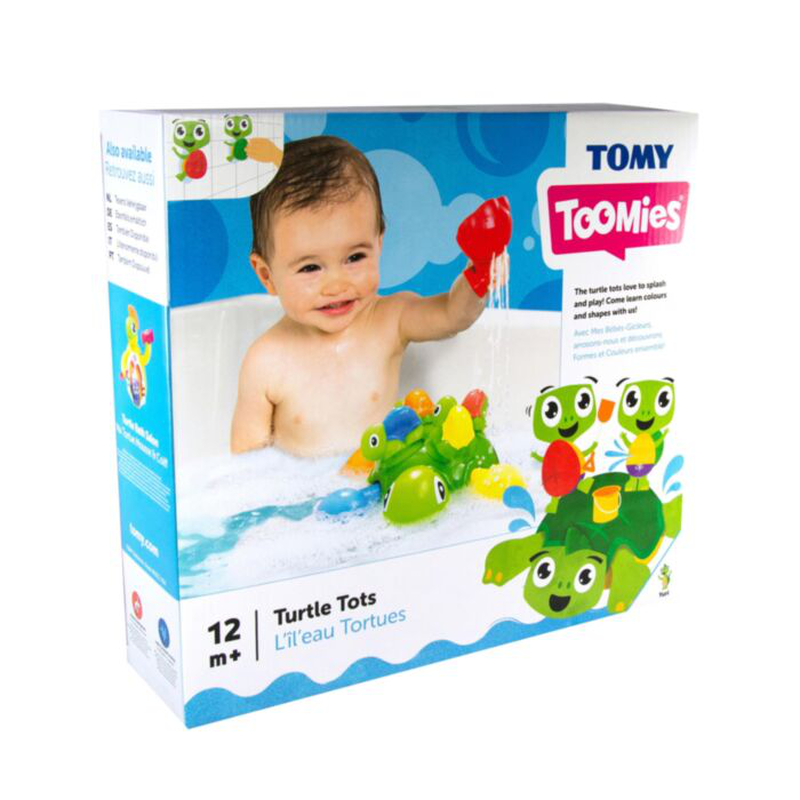 Tomy toomies toddler bath toy turtle tots 12m+, , medium image number null