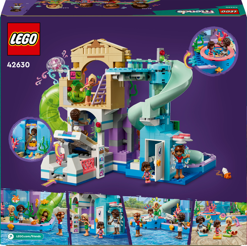Lego friends heartlake city water park 42630 for ages 8+ 814pcs, , medium-null