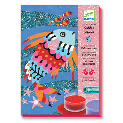 Djeco coloured sands fish rainbows, , medium