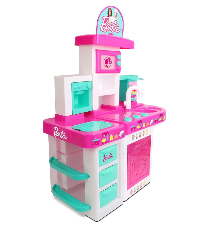 Barbie large kitchen with light and sound, , medium-null