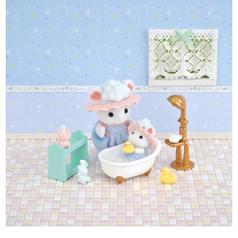 Sylvanian families &ndash; bath time bubble siblings set, , medium-null
