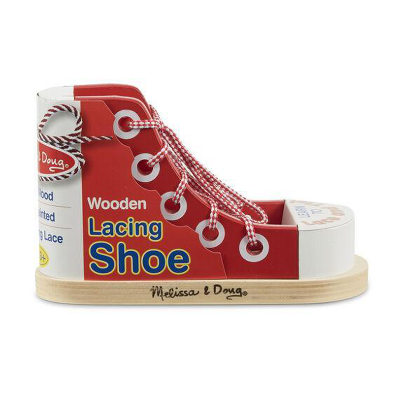 Melissa & doug wooden lacing shoe, , medium-null
