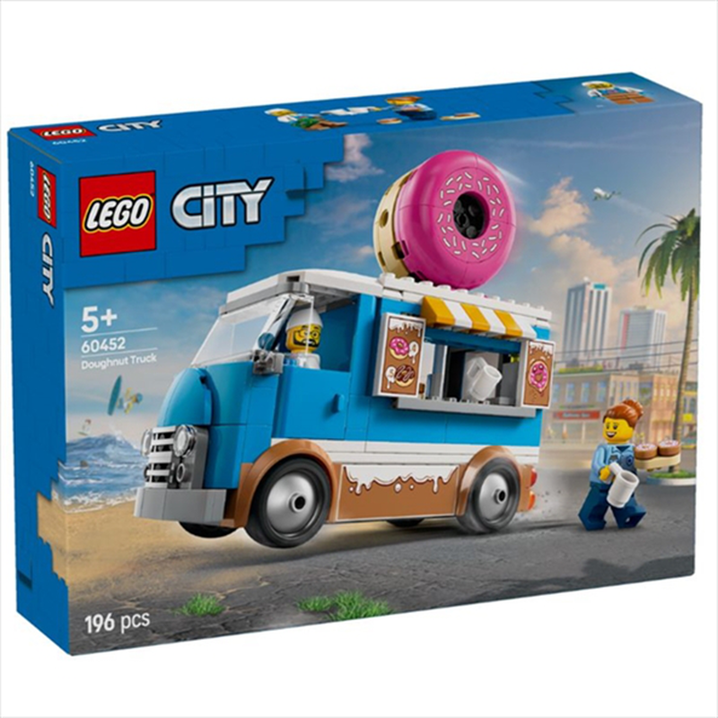 Lego city donut truck 60452 for ages 5+ 196pcs, , medium-null