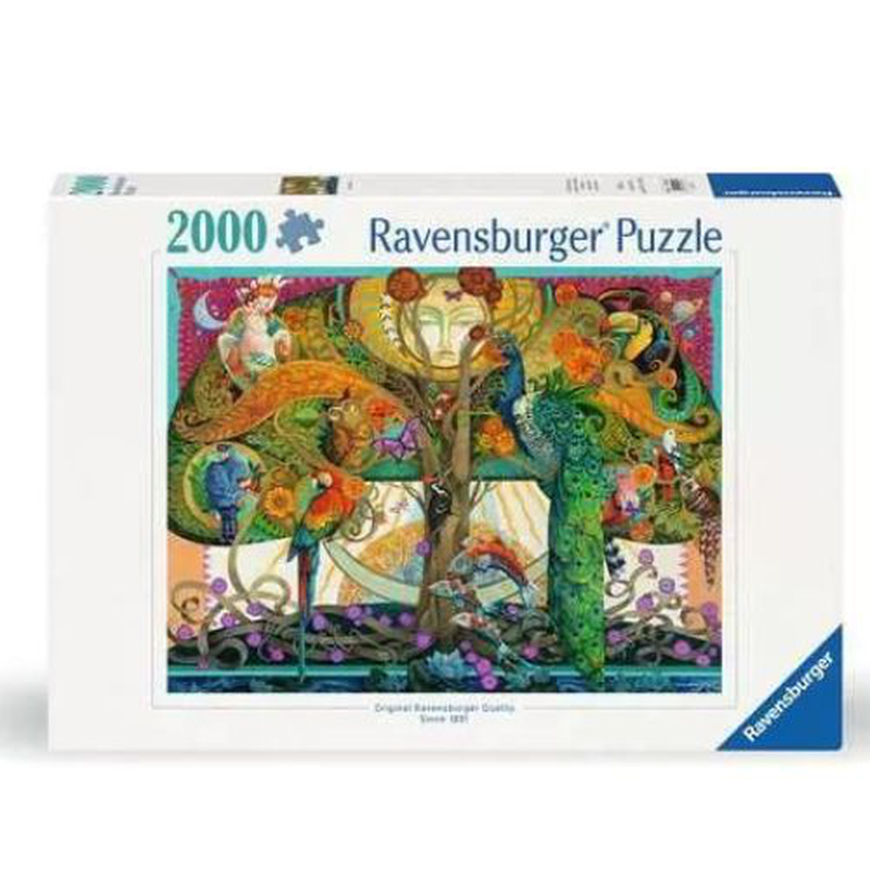 Ravensburger puzzle 2000 pcs - peacocks 12001008, , medium-null