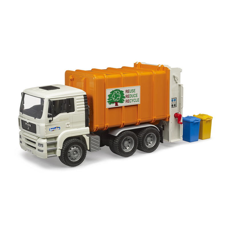 Man tga rear loading garbage truck, , medium-null