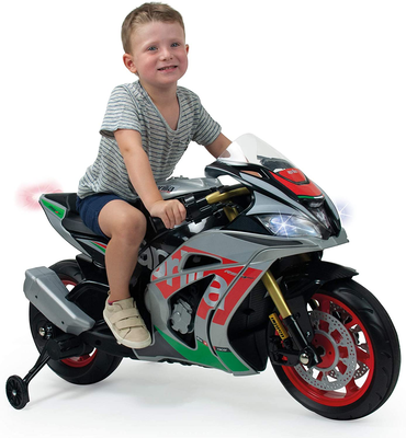 Injusa - 64900-officially licensed 12v aprilia moto racing with lights and sounds and hand accelerator, , medium