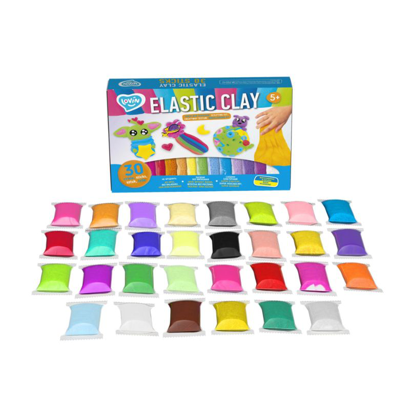 Elastic clay 30 sticks tm lovin Air clay sculpting set, , medium-null