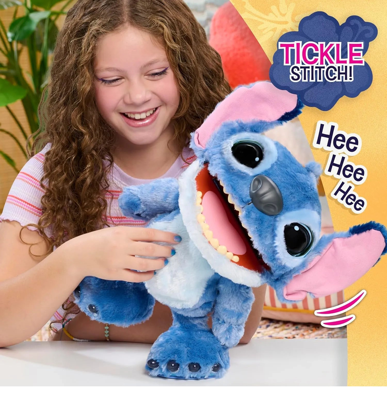 Disney stitch interactive ultimate feature plush 34cm, , medium-null
