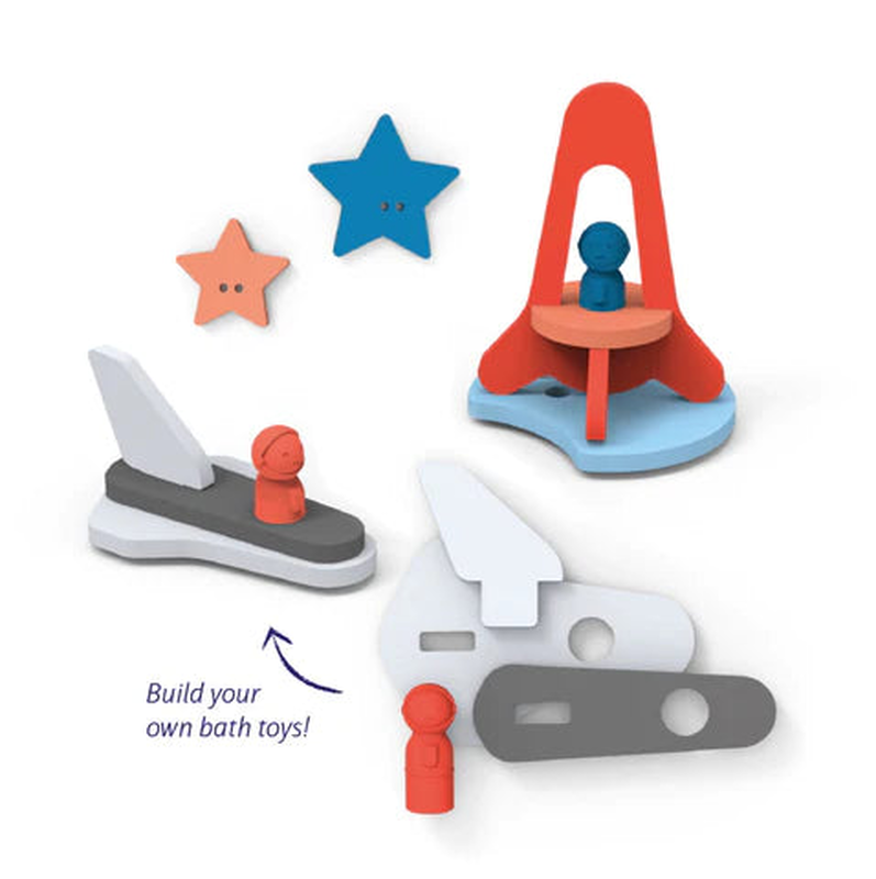 Quut quutopia bath toy - trip to the moon puzzle, , medium-null