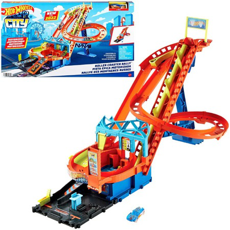Hot wheels city roller coaster rally (hjv69) 4y+, , medium-null