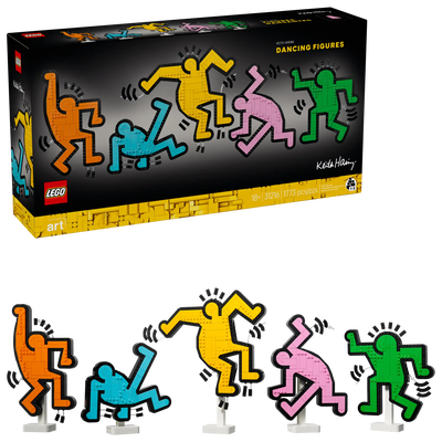 Lego art 31216 keith haring – dancing figures, , medium