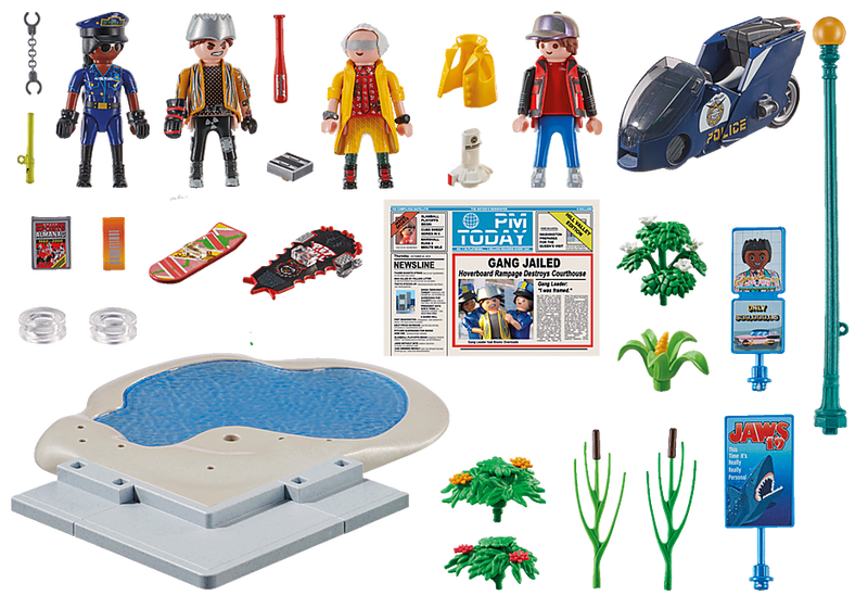 Product image: Playmobil 70634 back to the future part II hoverboard chase, , medium-null