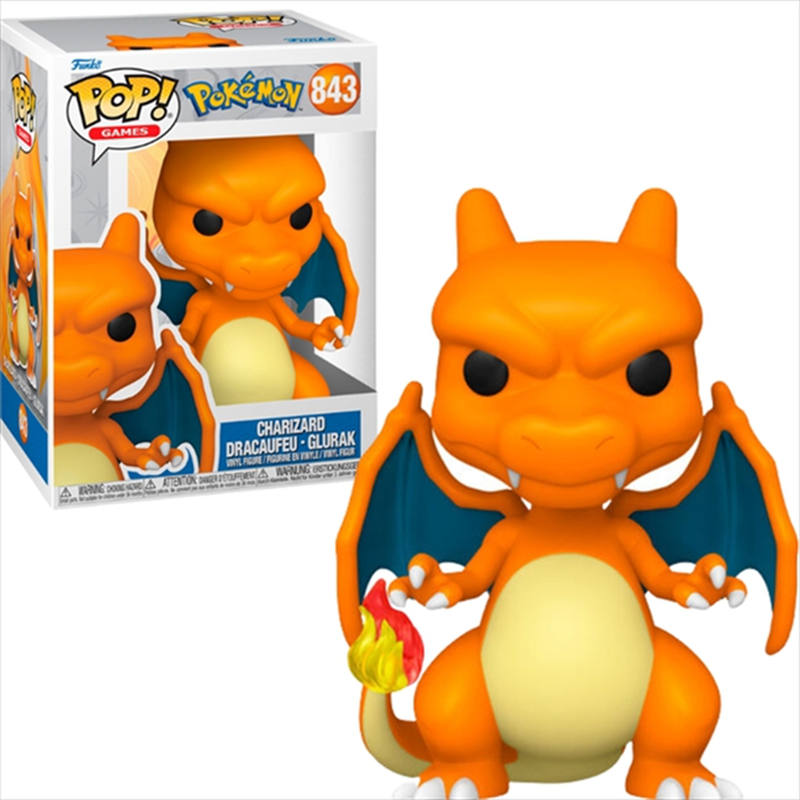 Product image: Funko pop! Games: pokemon - charizard #843 vinyl figure, , medium-null