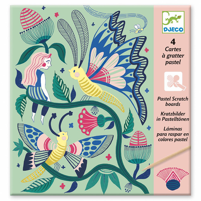 Scratch boards - fantasy garden, , medium