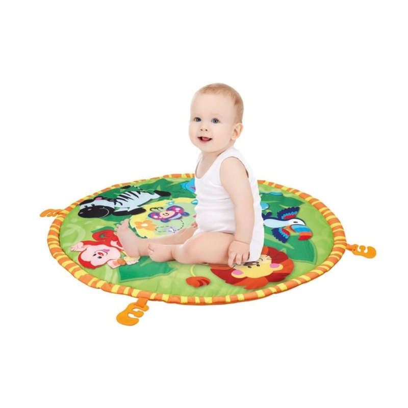 Product image: Winfun 000827 χαλάκι δραστηριοτήτων με κρεμαστά παιχνίδια jungle pals playmat, , medium-null