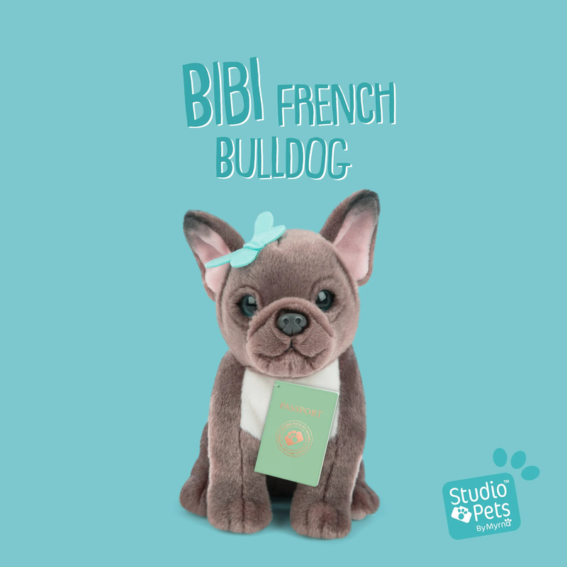 Studio pets bibi 16cm french bulldog plush, , medium-null