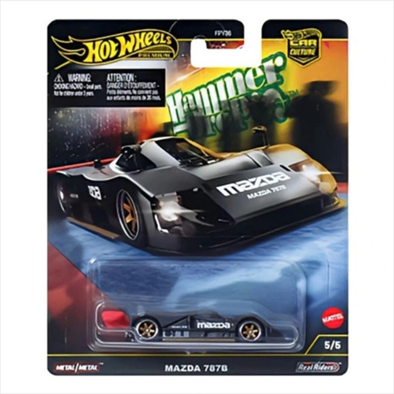 Product image: Mattel hot wheels premium car culture: hammer drop - mazda 787b, black 5/5, , medium-null