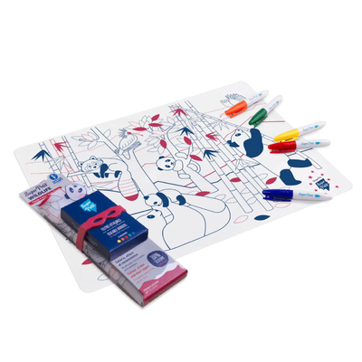 Super petit wild life asian panda playmat, , medium