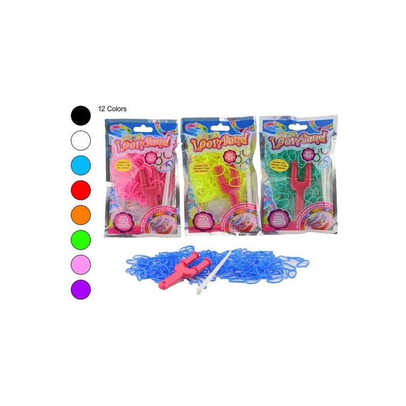 Product image: Loom tie your own bracelet (200 rings) with y-tool, , medium-null
