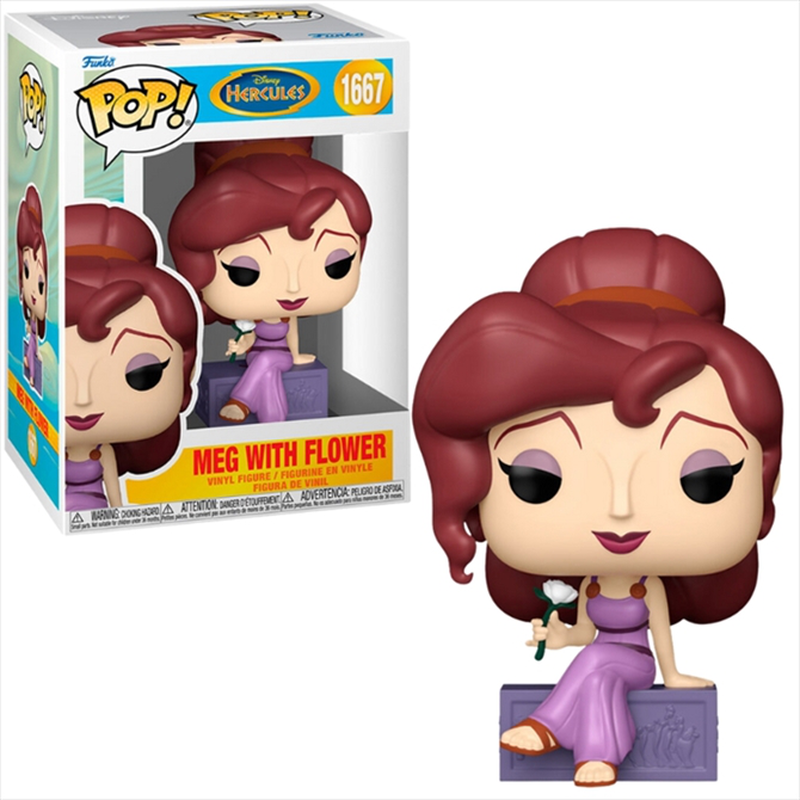 Funko pop! Disney: hercules - meg with flower #1667 vinyl figure, , medium-null
