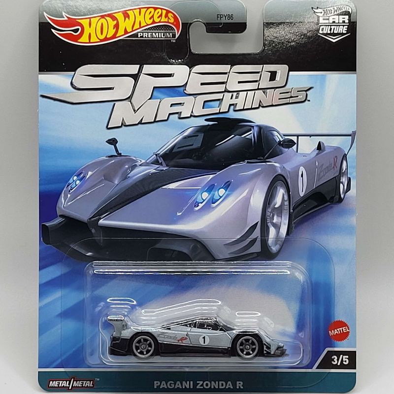 Hotwheels premium | real riders | speed machines | pagani zonda r, , medium image number null