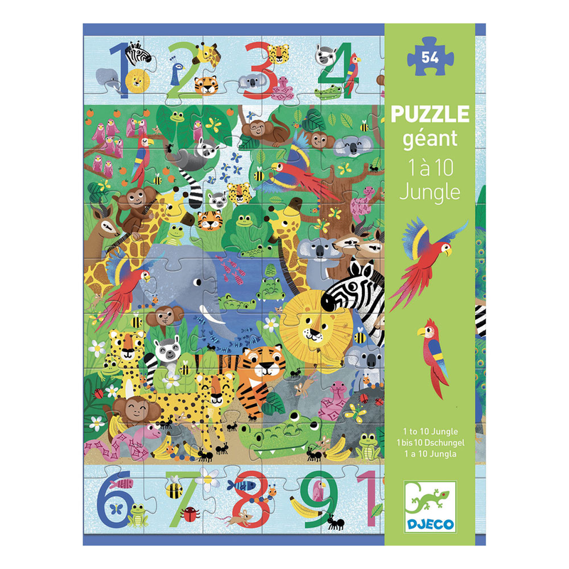 Product image: Djeco 1 to 10 jungle - 54 pcs, , medium-null