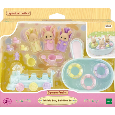 Sylvanian families triplets baby bathtime set, , medium