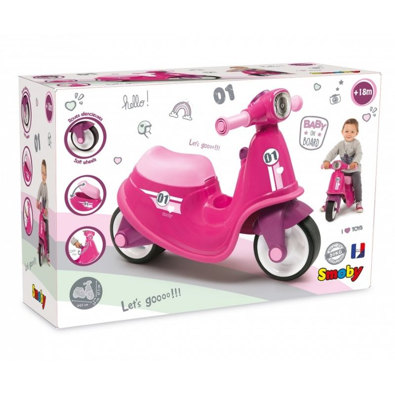 Smoby pink scooter 721002, , medium-null