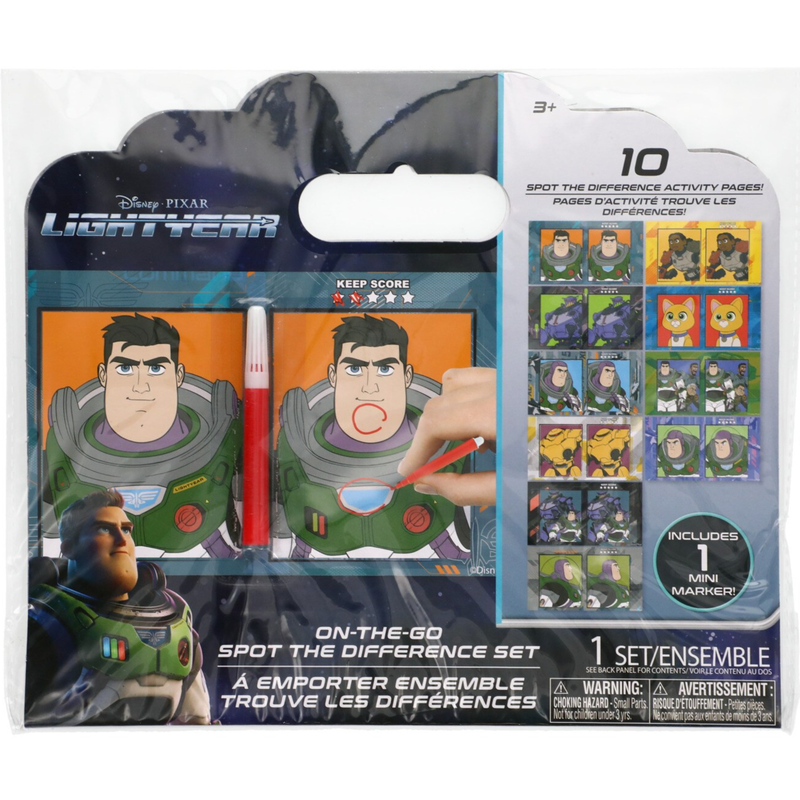 Product image: Buzz lightyear on the go adventure spot the difference: a galactic quest across 10 sheets!, , medium-null