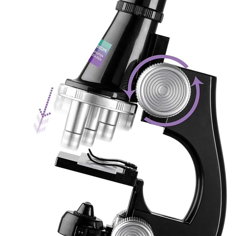 Microscope set with light, , medium-null