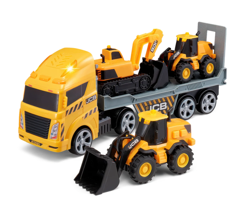 Product image: Teamsterz jcb light & sound construction transporter, , medium-null