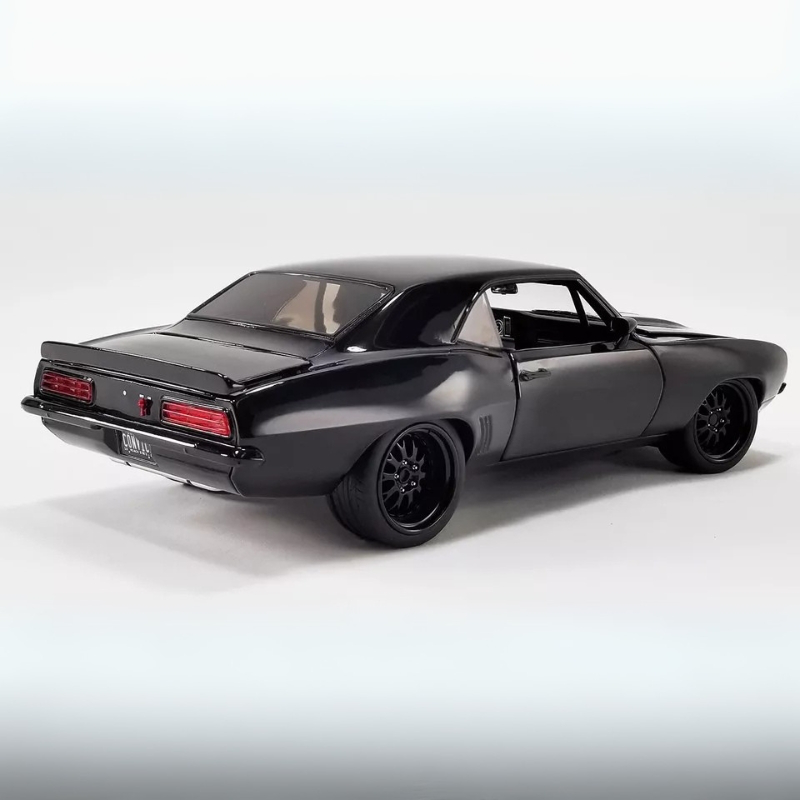 Product image: Acme diecast 1/18 1969 chevrolet camaro street fighter *convict*, triple gloss black, , medium-null