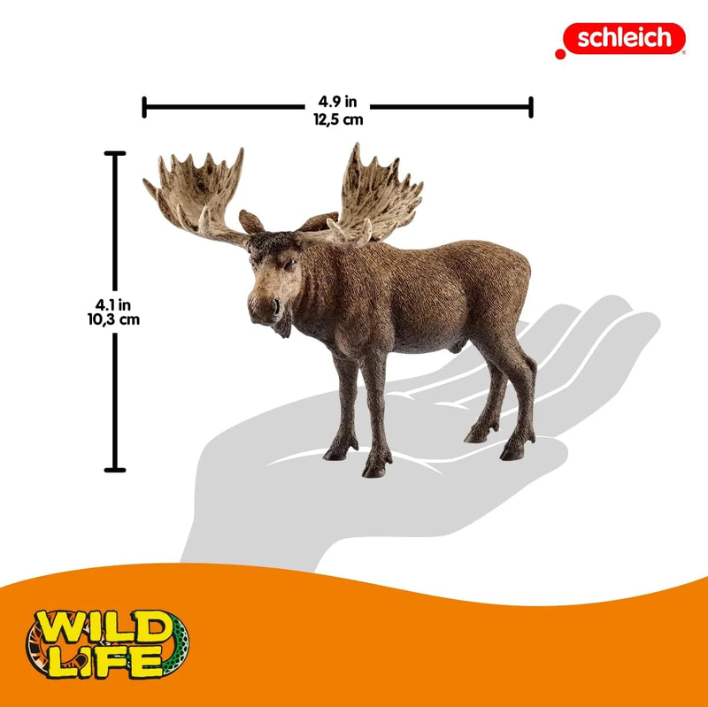 Schleich 14781 moose bull figure, , medium-null