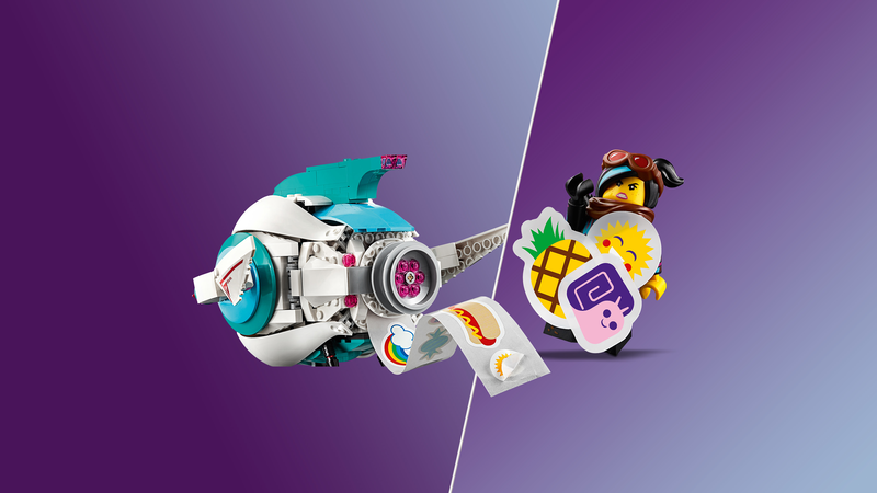 Lego movie 2 sweet mayhems systar starship 70830 for ages 9+ 502pcs, , medium-null