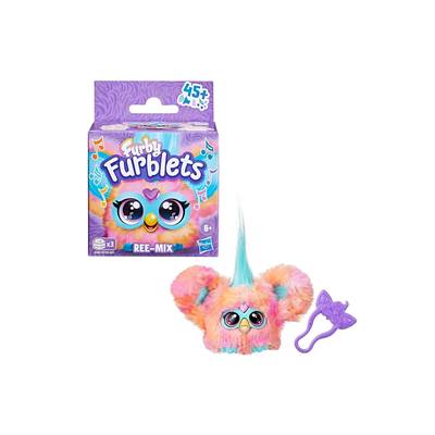 Furby furblets ree-mix mini electronic plush toy, , medium