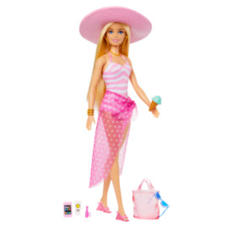 Barbie beach glam with accessories, , medium-null
