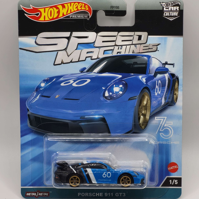 Hotwheels premium | real riders | speed machines | porsche 911 gt3, , medium-null