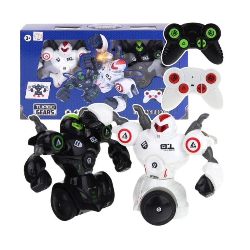 Product image: Σετ τηλεκατευθυνόμενα ρομπότ μάχης 2 τεμάχια με 2 τηλεχειριστήριο, εφέ φωτισμού & ήχου, , medium-null