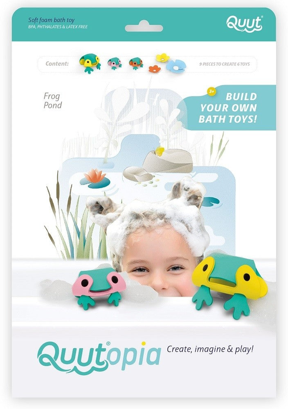 Product image: Quut quutopia bath toy - frog family set, , medium-null