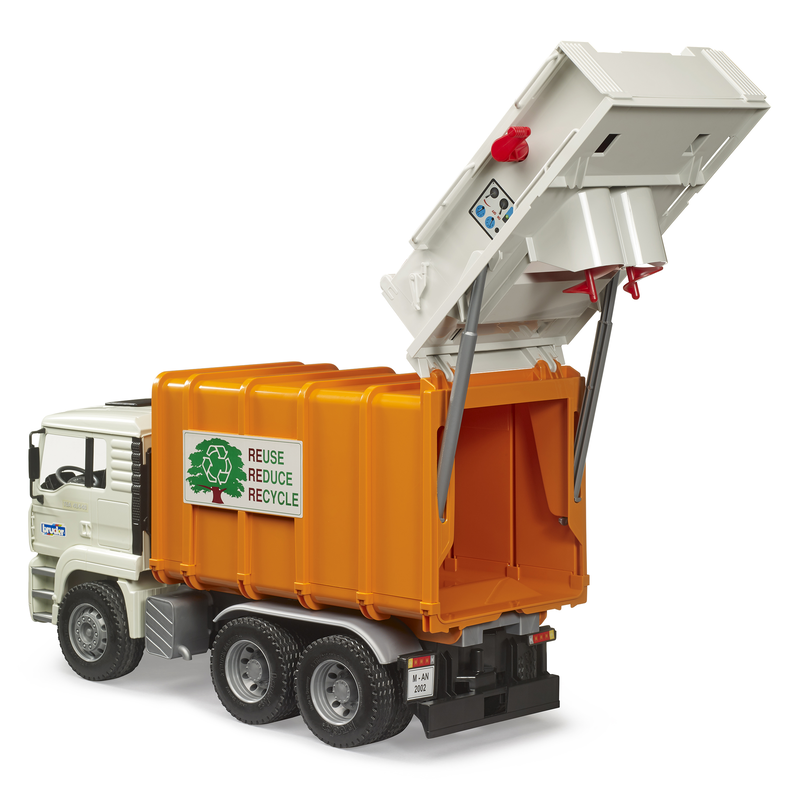 Man tga rear loading garbage truck, , medium-null
