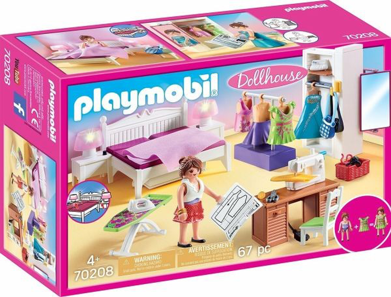 Playmobil 70208 bedroom with sewing corner, , medium-null