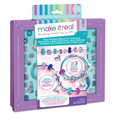 Make it real halo charms bracelets true blue, , medium