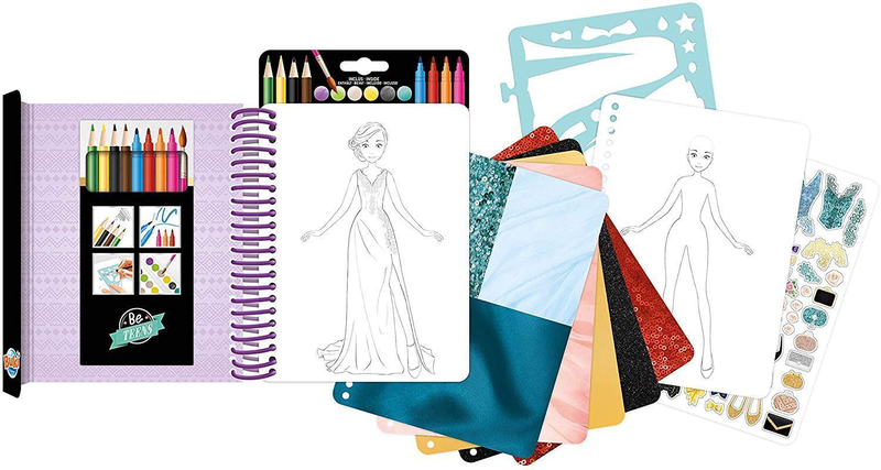 Buki france fashion sketchbook - evening dresses, , medium image number null