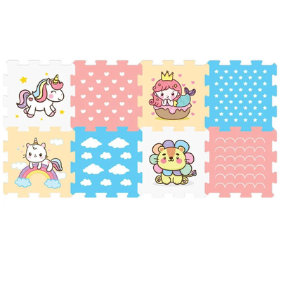 Παιδικό παζλ χαλάκι δαπέδου unicorn 8 τεμαχίων 30x30cm, , medium