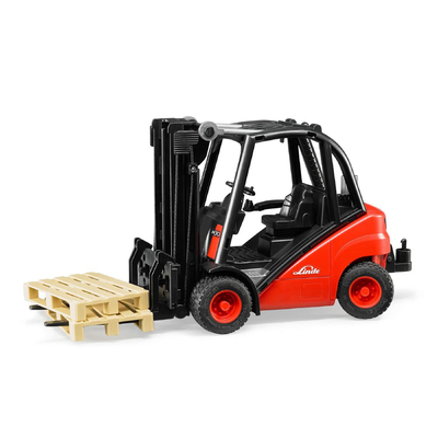 Bruder 02511  linde fork lift h30d with 2 pallets 3y+, , medium