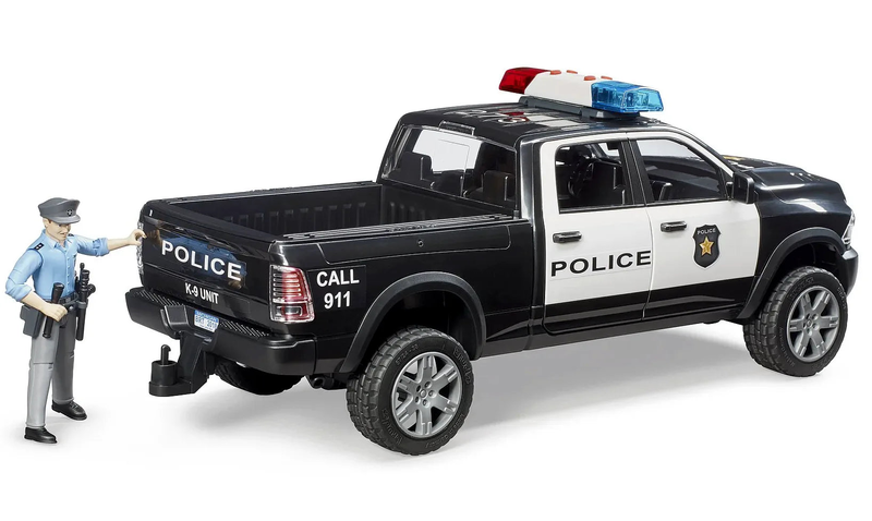 Product image: Bruder ram 2500 police pick-up truck with police officer, , medium-null